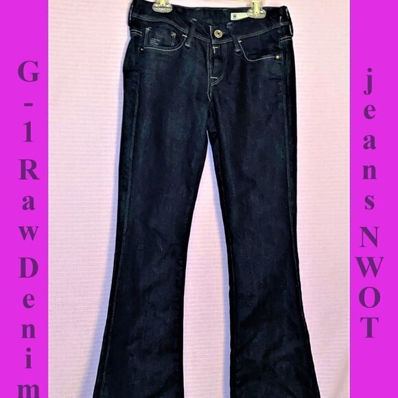 G-1 RAW Denim - New Without Tags Women's G-Star Denim Jeans Dark Blue Size 27"